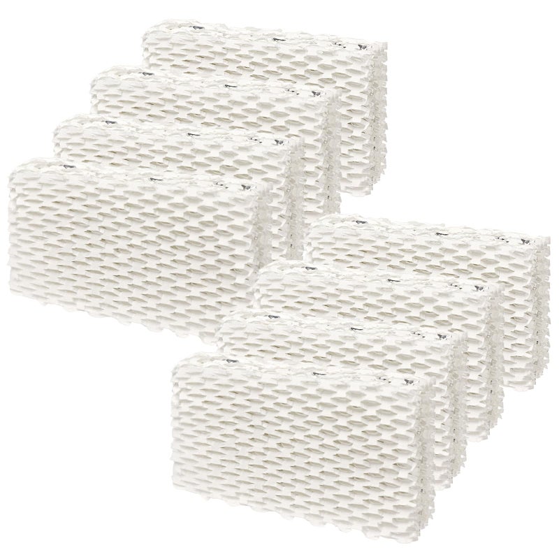 عبوة من 8 فلاتر مرطب هواء WF813 EQWF813 متوافقة مع أجهزة ترطيب الهواء Equate EQWF813 EQ-2119-UL و Relion RCM-832 RCM-832N و Procare PCCM-832N، فلتر بديل أبيض - Image 1
